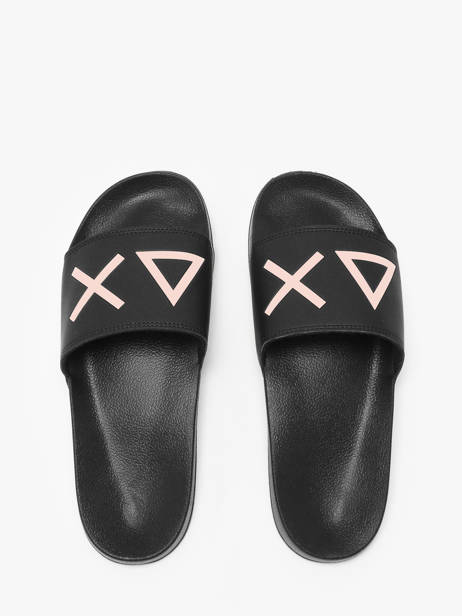Flip Flops Logo Sun68 Black women X35204