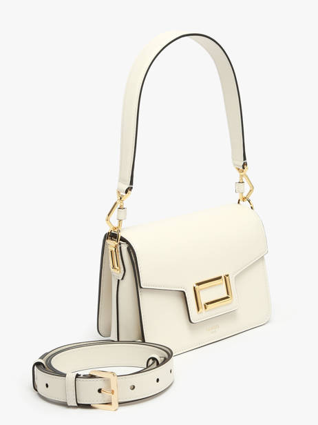 Sac BandouliÃ¨re Angele Cuir Lancel Blanc angele A13147 vue secondaire 2