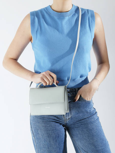 Sac BandouliÃ¨re Ck Linn Polyester RecyclÃ© Calvin klein jeans Gris ck linn K613162 vue secondaire 1