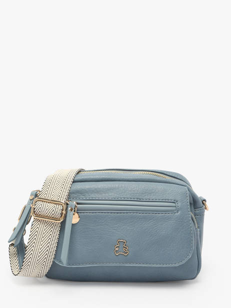 Sac Bandoulière Zip Lulu castagnette Bleu zip VICTOIRE