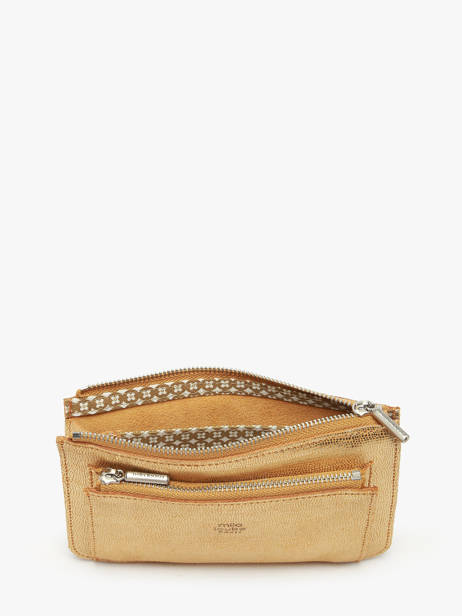 Coin Purse Leather Mila louise Gold vintage 23690RX other view 1
