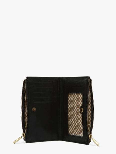 Wallet Leather Mila louise Black vintage 3576X other view 1
