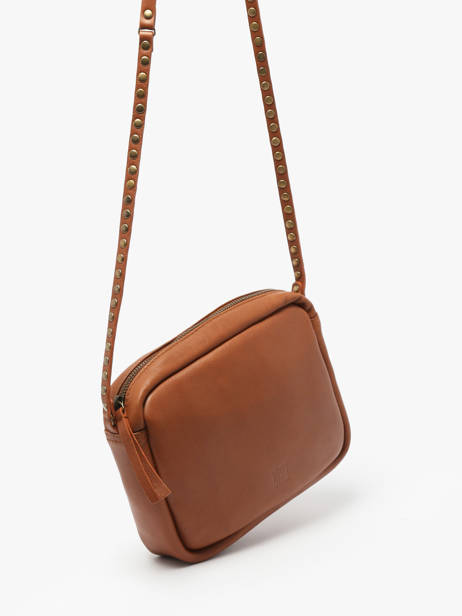 Sac BandouliÃ¨re Leather Cuir Biba Marron leather BET8L vue secondaire 2
