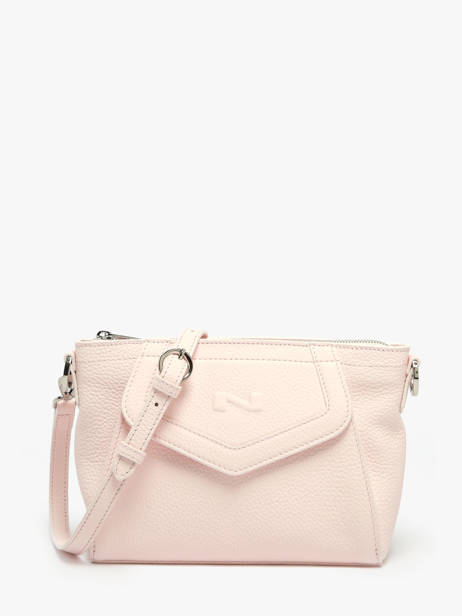 Sac Bandoulière Vanilla Cuir Nathan baume Rose candy 7