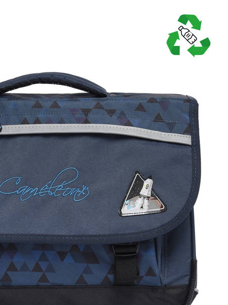 Cartable 2 Compartiments Cameleon Bleu actual PBBACA35 vue secondaire 2