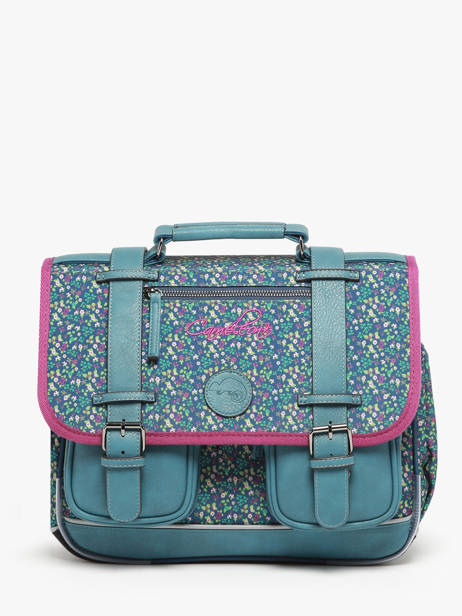 Cartable 2 Compartiments Cameleon Bleu vintage fantasy PBVGCA35