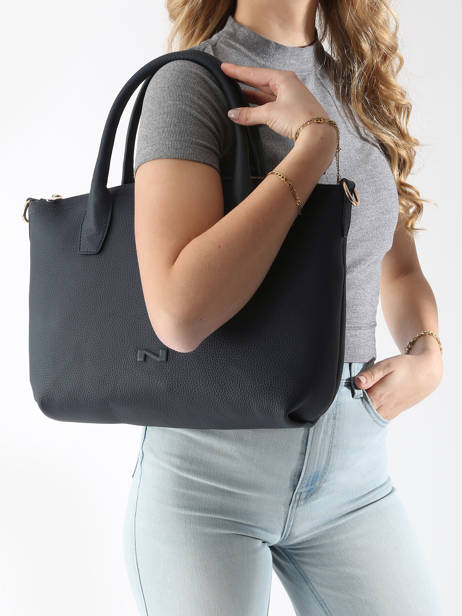 Sac à Main Tiny Cuir Nathan baume Bleu victoria 88 vue secondaire 1