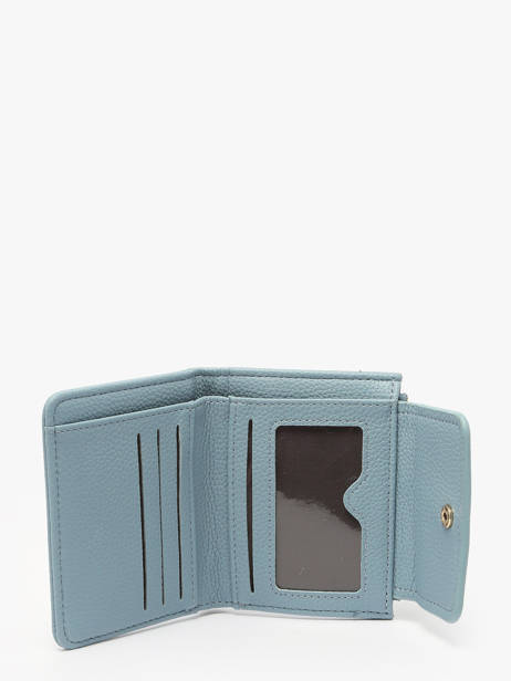 Coin Purse With Card Holder Miniprix Blue grained 78COK865 other view 1