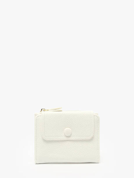 Coin Purse With Card Holder Miniprix White grained 78COK865