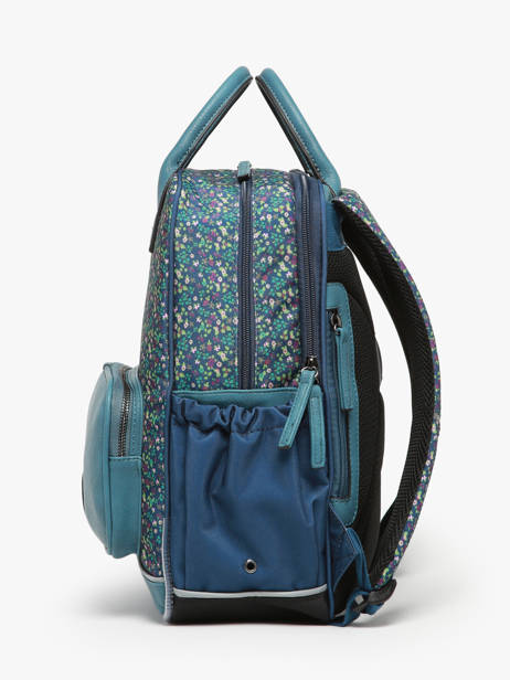Sac Ã  Dos 2 Compartiments Cameleon Bleu vintage fantasy PBVGSD37 vue secondaire 2