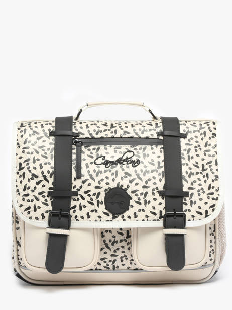 Cartable 2 Compartiments Cameleon Beige vintage north PBVWCA38