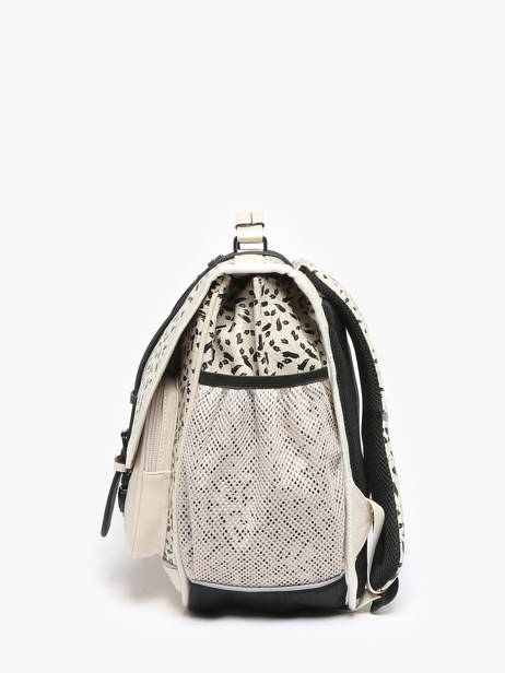 Cartable 2 Compartiments Cameleon Beige vintage north PBVWCA38 vue secondaire 3