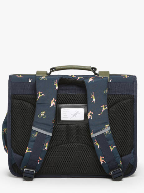 Cartable 2 Compartiments Cameleon Vert vintage urban PBVBCA35 vue secondaire 4