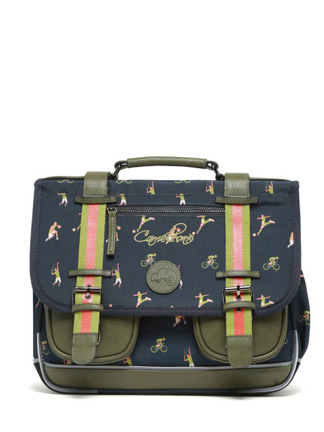 Cartable 2 Compartiments Cameleon Vert vintage urban PBVBCA35 vue secondaire 6