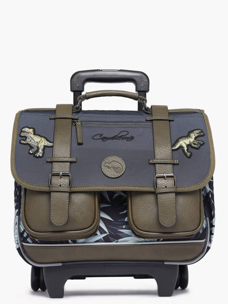Wheeled Schoolbag 2 Compartments Cameleon Gray vintage urban PBVBCR38