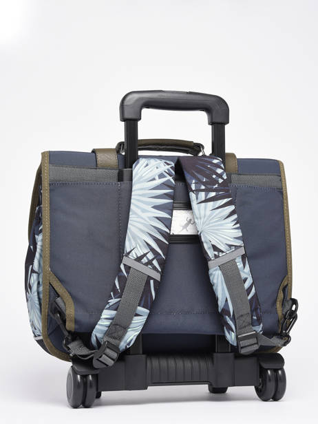 Wheeled Schoolbag 2 Compartments Cameleon Gray vintage urban PBVBCR38 other view 5