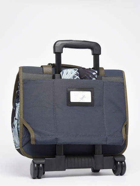 Wheeled Schoolbag 2 Compartments Cameleon Gray vintage urban PBVBCR38 other view 6
