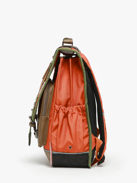 Sac Ã  Dos 2 Compartiments Cameleon Orange vintage urban PBVBSD39 vue secondaire 2
