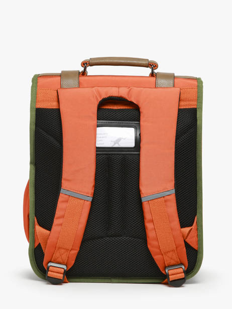 Sac Ã  Dos 2 Compartiments Cameleon Orange vintage urban PBVBSD39 vue secondaire 4
