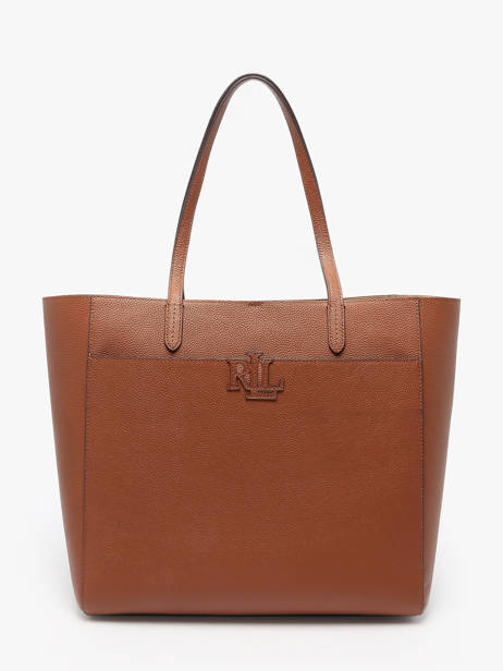 Sac PortÃ© Ã©paule Cameryn Cuir Lauren ralph lauren Marron cameryn 31960183
