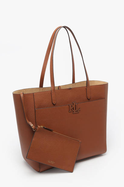 Sac PortÃ© Ã©paule Cameryn Cuir Lauren ralph lauren Marron cameryn 31960183 vue secondaire 2