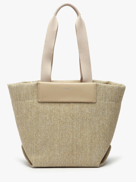 Sac PortÃ© Ã©paule Ck Raffia Raphia Calvin klein jeans Beige ck raffia K613174