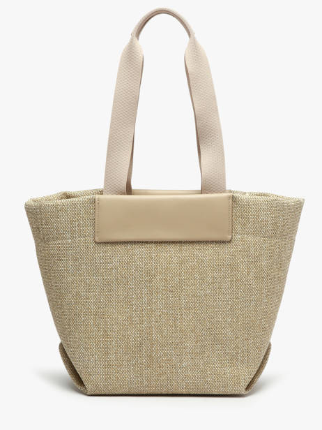 Sac PortÃ© Ã©paule Ck Raffia Raphia Calvin klein jeans Beige ck raffia K613174 vue secondaire 4