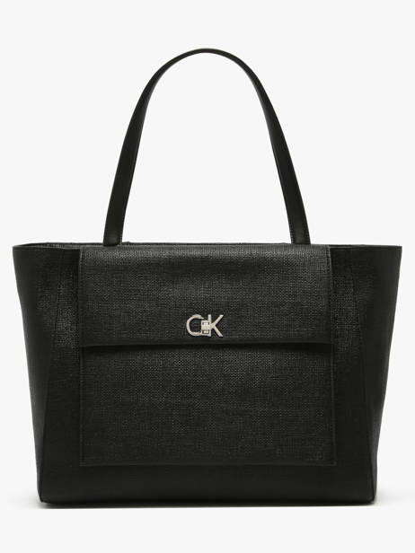 Sac PortÃ© Ã©paule Ck Tex Calvin klein jeans Noir ck tex K613178