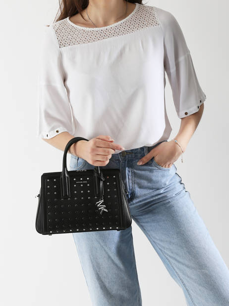 Sac PortÃ© Main Laila Cuir Michael kors Noir laila S5S9IS1O vue secondaire 1