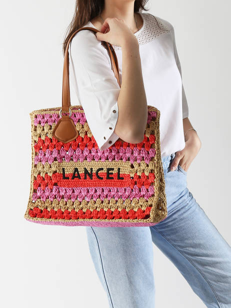 Sac PortÃ© Ã©paule Cabas D'ete Lancel Multicolore cabas d'ete A13417 vue secondaire 1