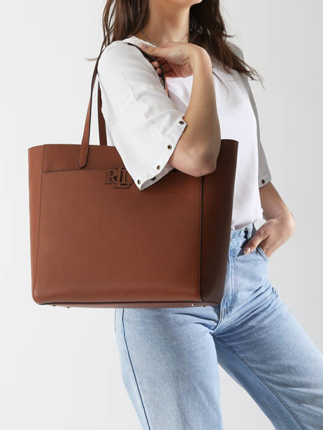 Sac PortÃ© Ã©paule Cameryn Cuir Lauren ralph lauren Marron cameryn 31960183 vue secondaire 1