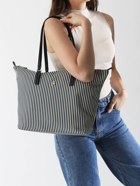 Sac BandouliÃ¨re Poppy Summer Polyester RecyclÃ© Tommy hilfiger Bleu poppy summer AW17203 vue secondaire 1