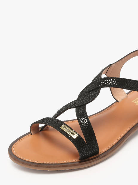 Flip Flops Hastral In Leather Les tropeziennes Black women HASTRAL other view 2