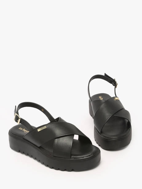 Sandals Dorine In Leather Les tropeziennes Black women DORINE other view 1