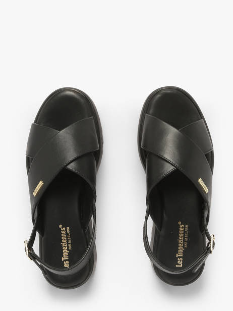 Sandals Dorine In Leather Les tropeziennes Black women DORINE other view 3