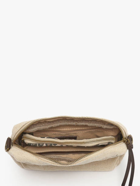 Sac BandouliÃ¨re Mix Leopard Coton Miniprix Beige mix leopard 6225 vue secondaire 2