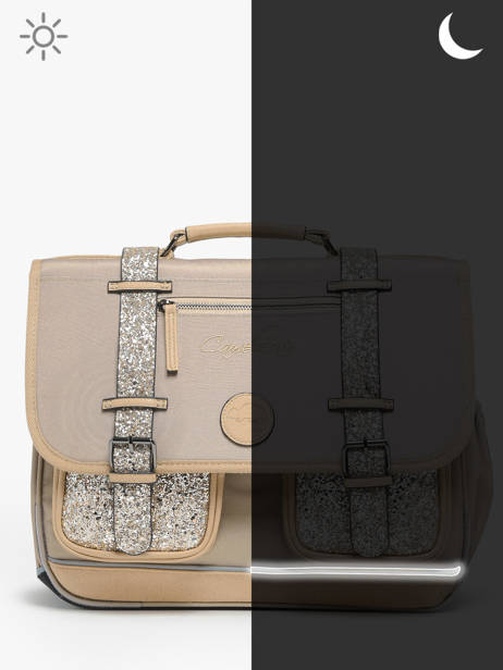 Cartable 2 Compartiments Cameleon Beige vintage fantasy PBVGCA38 vue secondaire 7