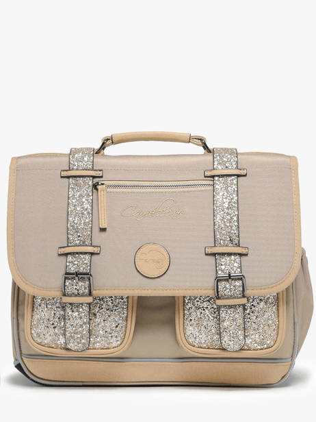Cartable 3 Compartiments Cameleon Beige vintage fantasy PBVGCA41