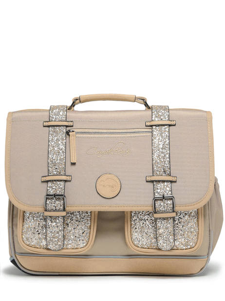 Cartable 3 Compartiments Cameleon Beige vintage fantasy PBVGCA41 vue secondaire 6
