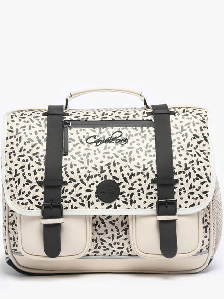 Cartable 3 Compartiments Cameleon Beige vintage north PBVWCA41
