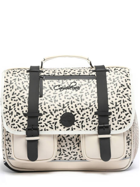 Cartable 3 Compartiments Cameleon Beige vintage north PBVWCA41 vue secondaire 7