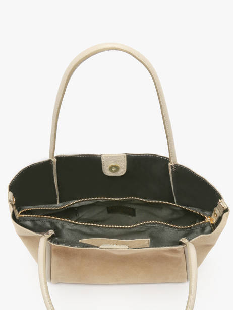 Sac BandouliÃ¨re Velvet Caviar Cuir Milano Beige velvet caviar VC24021 vue secondaire 3
