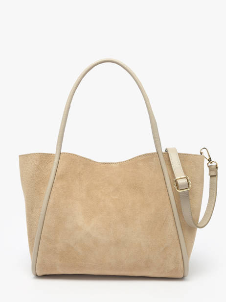 Sac BandouliÃ¨re Velvet Caviar Cuir Milano Beige velvet caviar VC24021 vue secondaire 4