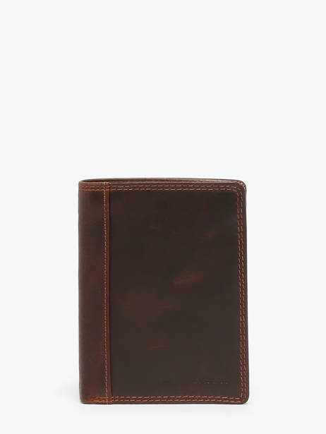 Checkholder With Coin Purse Leather Maverick Brown the original MAVTO032