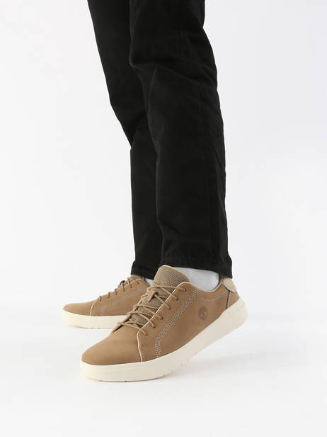 Sneakers En Cuir Timberland Marron men 5TY5DR01 vue secondaire 1