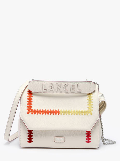 Sac BandouliÃ¨re Ninon Cuir Lancel Blanc ninon A13386