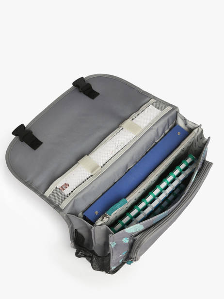 Cartable 2 Compartiments Cameleon Gris actual PBBACA38 vue secondaire 3