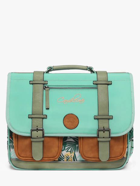 Wheeled Schoolbag 2 Compartments Cameleon Green vintage fantasy PBVGCA38