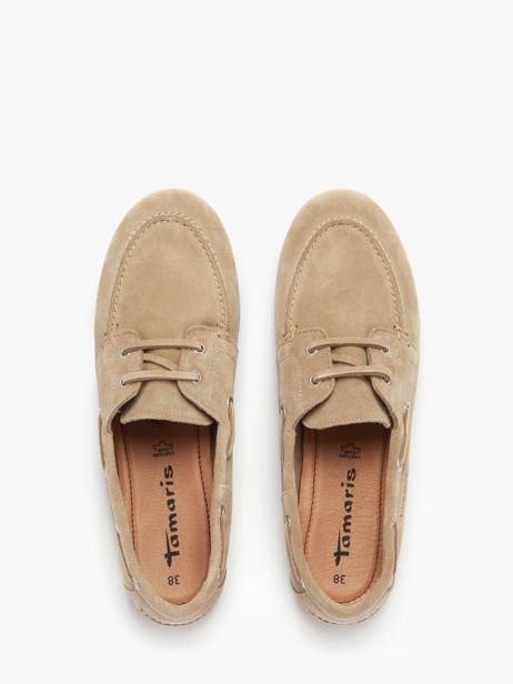 Boat Shoes In Leather Tamaris Beige women 44 other view 3