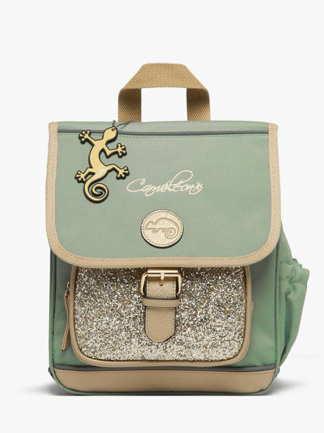1 Compartment Backpack Cameleon Green vintage fantasy SD30